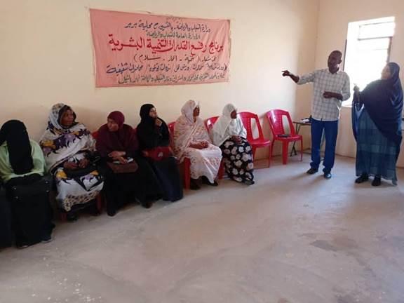 مدير وحدة غرب بربر  ومديره الشباب والرياضه بالوحده يدشنون افتتاح ورشه الكايزن الياباني بالغبش